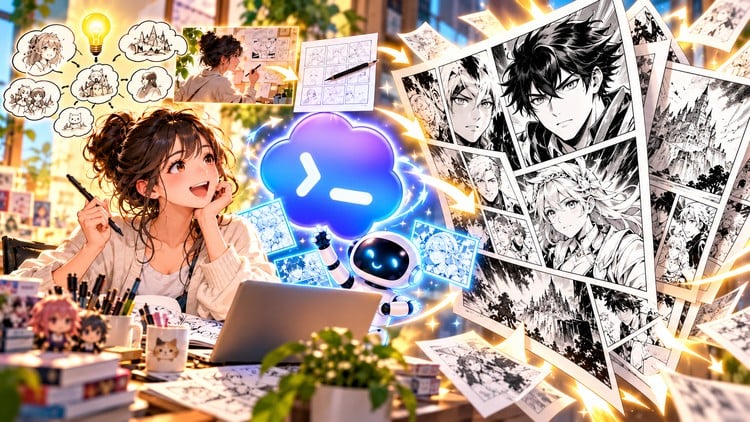 Codexで学ぶAI漫画制作実践講座　企画から漫画の自動生成・Kindle出版まで