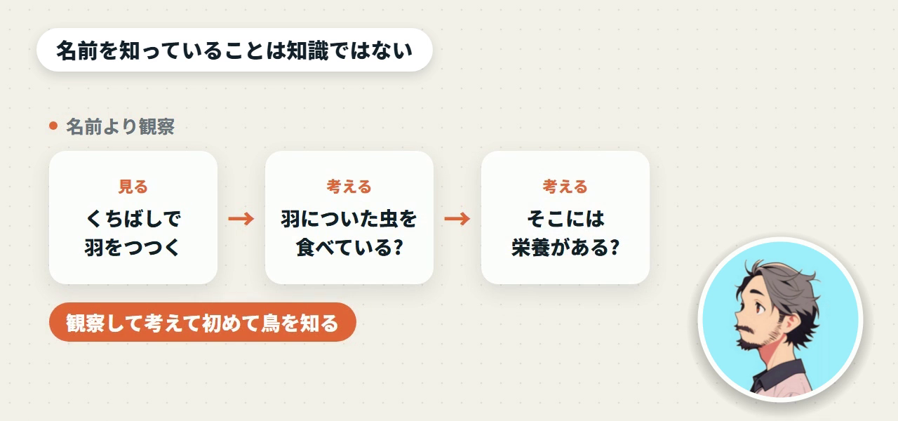 名前より観察