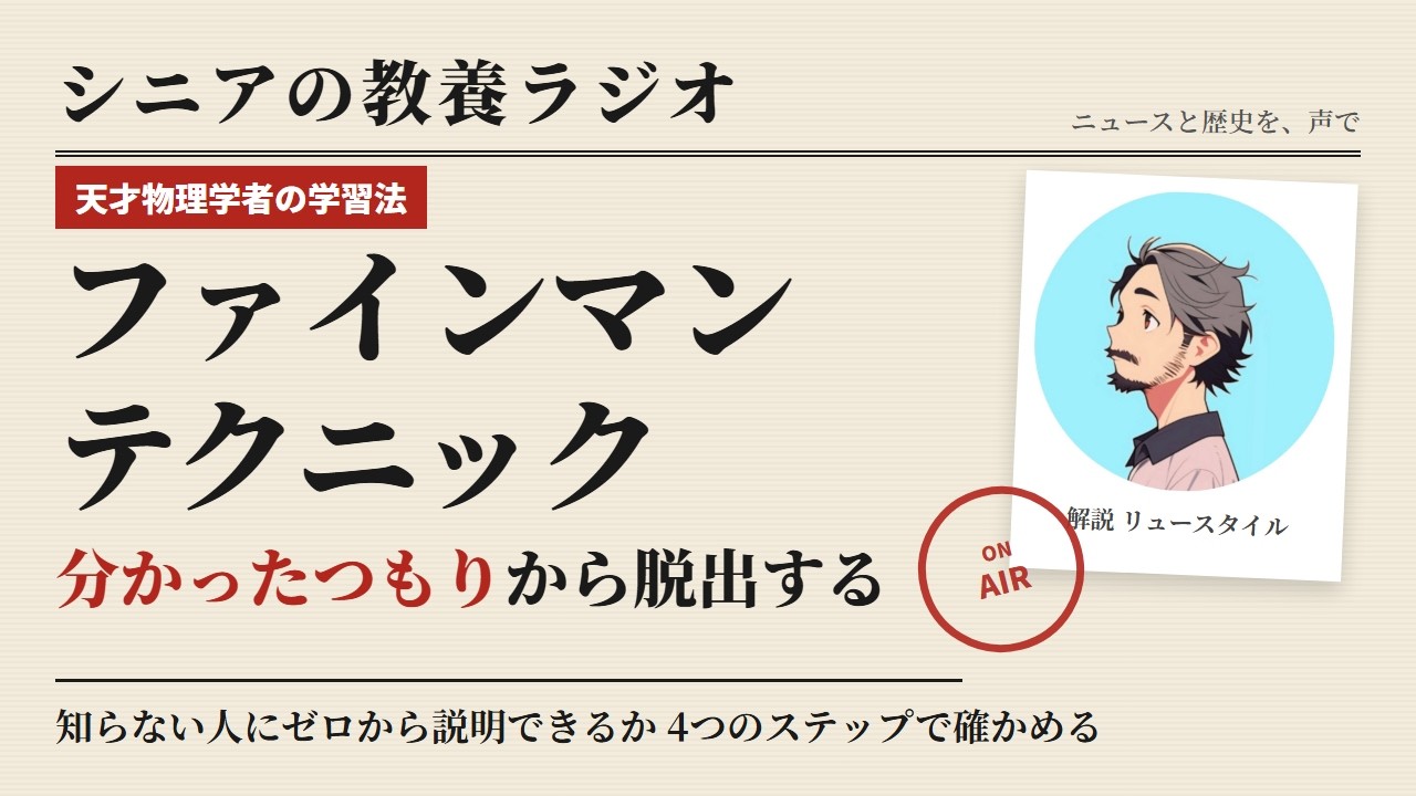 ファインマンテクニック 分かったつもりから脱出する4つのステップ